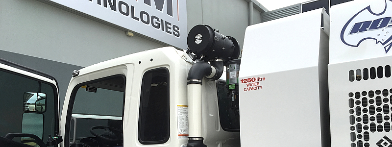 RESPA mounted on Sweeper Truck