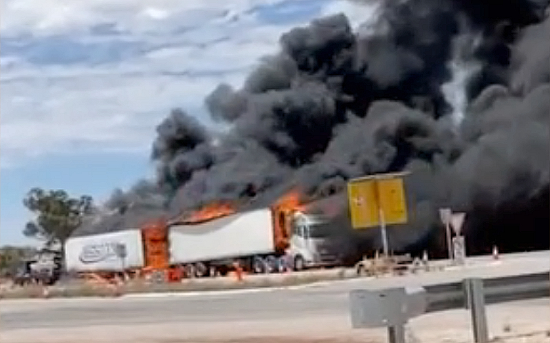 TMSystem could have averted Truck / Tanker Fire- SA / WA Route