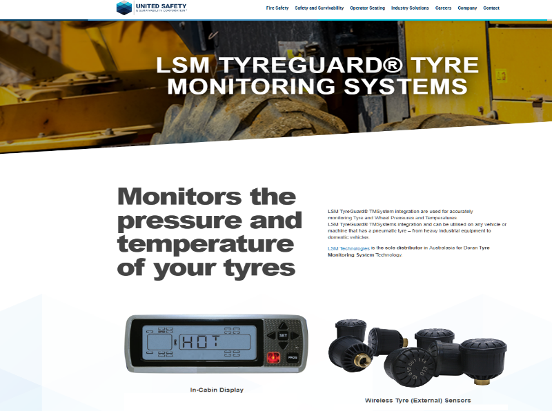 USSC Australia partners with LSM Technologies- TyreGuard® TMSystem with their Fire Suppression technology