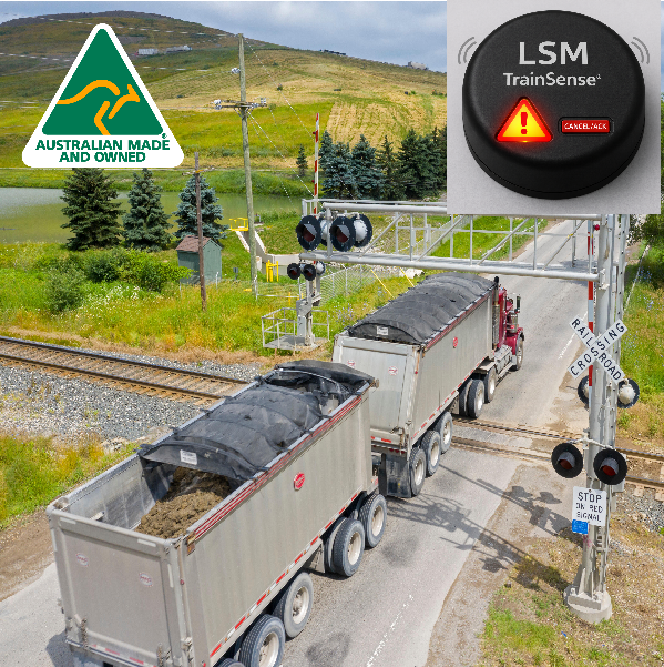LSM TrainSense® (int.pat.pend) Railway Level Crossing (CAAS) Collision Avoidance / Awareness System
